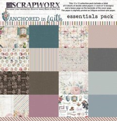 Scrapworx Collection - Anchored in Faith - Pattern Paper - 2. Essentials Pack 12 x 12 - 1. Side A - Front Cover (Copy)3